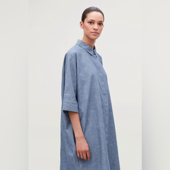 COS Boxy Denim Shirt Dress - Picture 8 of 12